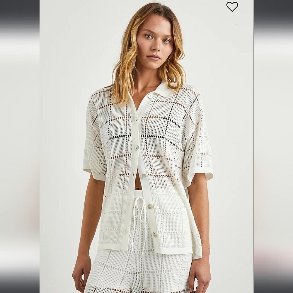 Rails Clemente top white medium NWOT